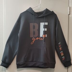 Women's Be You Sweatshirt Hoodie Gray Size M